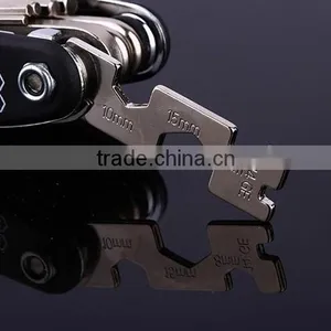 15 in 1 Bicycle Bike Multi Repair Tools Sets Spoke Wrench Screwdriver Kit thumbnail-5