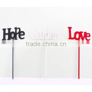 Hope Love Word Sign Plant Maker Garden Tag Stakes thumbnail-1