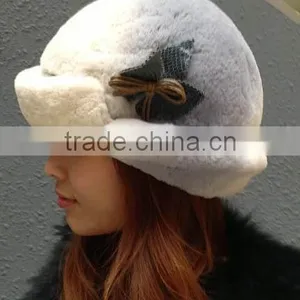 FASHION LADY WINTER FUR HATS thumbnail-1