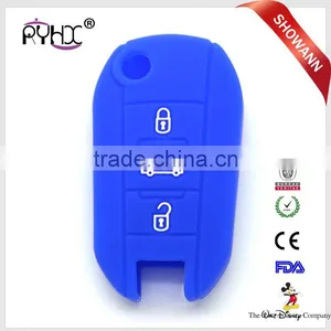 Colored Silicone Key Covers Silicone Key Cases Silicone Car Key Protector for Peugeot 3008 thumbnail-6