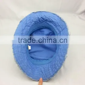 Bucket Hat / Cotton Polyester Denim Fabric Bucket Hat thumbnail-4