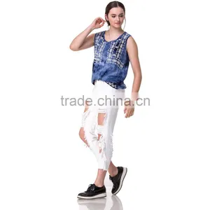 Domin Fashion Embroidery Latest Fancy Tops Girls thumbnail-5