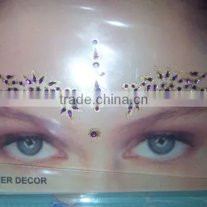 EYE CORNER Face CRYSTAL TATTOO BINID STICKER , PAYPAL thumbnail-1