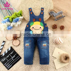 High Qualtiy Kids Clothing Children Denim Overalls Baby Little Bee Fashion Strap Jeans thumbnail-1