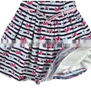 New Classic Stripes Muti-layers Summer Latest Fashion Dresses With Bow Print thumbnail-5