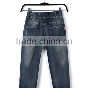 China Made Textiles New Design Imperial Kids New Pattern Jeans Half Pants With Elastic thumbnail-2
