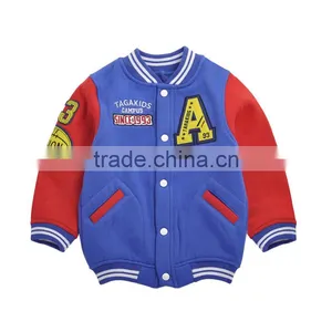 Children's Baseball Wear New Spring Clothes to Keep Warm Coat Baby Stripe Baseball Jackets thumbnail-4