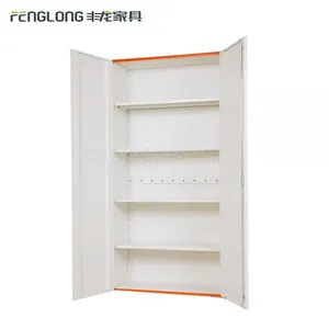 Knock Down Structure Steel/metal Swing 2 Door Filing Cabinet With 4 Shelves Inside thumbnail-4