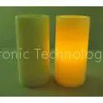 Plastic Battery Operated Flameless LED Pillar Candles With Timer / Remote thumbnail-1