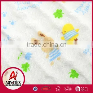 100% Cotton Double Layers Hot Sale Custom Print Muslin Baby Blanket thumbnail-4