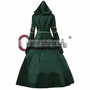 Oliver Green Medieval Dress Cosplay Costume Women's Fancy Dress Custom Made thumbnail-2