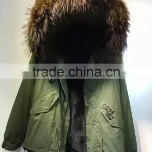 Guangzhou MeiFng 2017 New Style Mulity Color Fur Coat Women Winter Fur Coats thumbnail-6