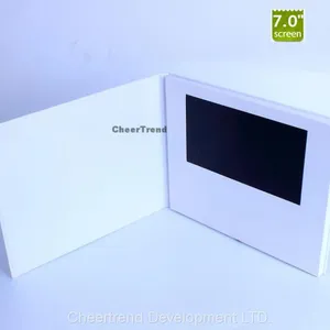 Fashional Folder Paper Card 7 Inch LCD Screen Card / Video Greeting Card / Video Brochure/video Book thumbnail-5