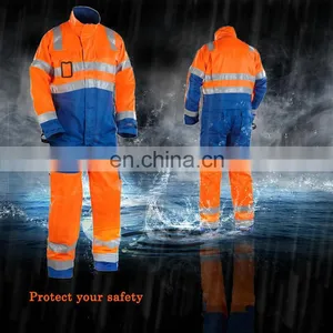 100%Cotton FR Reflective Protective Coverall for Mining Worker thumbnail-5