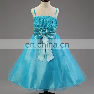 Pompon Skirt Children Frocks Designs Baby Clothes Girls Party Dresses thumbnail-6