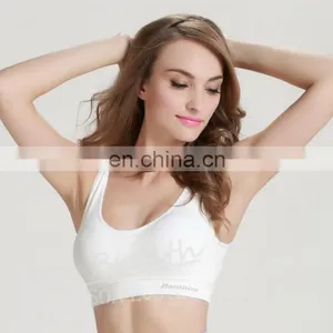 YUSON Seamless Bamboo Fiber Sports Bra One-piece Yoga Top thumbnail-2