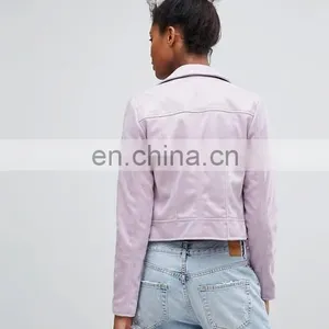 Female Custom Design Autumn Winter Plain Denim Short Jacket Coat Women 2016 Denim Jacket for Women thumbnail-3