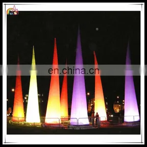 Hot Selling Inflatable Light Christmas Party Decoration Light Cone Pillar Decoration thumbnail-5
