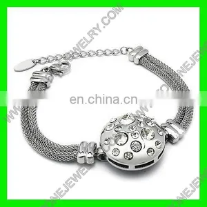 Customized Letter X Stretch Stainless Steel Cable Mesh Bracelet thumbnail-3