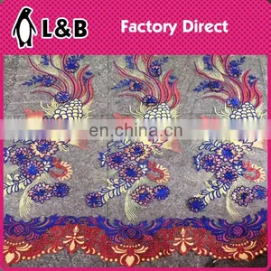 2017 Multicolor Textile Fabricembroidery Polyester Chemical Lace Fabric thumbnail-1