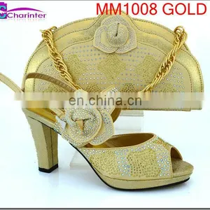 Shoes and Matching Clutch Bag Women High Heel Shoes MM1008 thumbnail-1