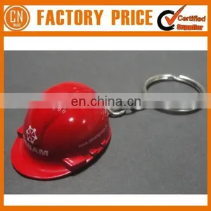 Popular Sale Promotional Bottle Cap Safety Helmet Keychain With Privated Logo Printed thumbnail-4