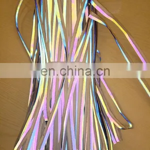 Reflective Piping for Clothing Reflective Rainbow Tape Colourful Piping thumbnail-5