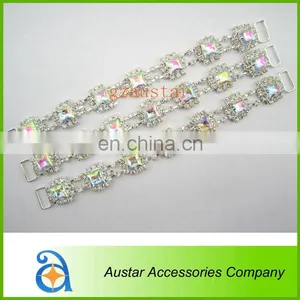 Sparkle Color ab Crystal Rhinestone Bikini Connector thumbnail-1