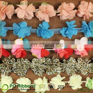 2016 Hot Sale Vintage 6 Petals Chiffon Flying Flower Trims Lace thumbnail-1
