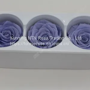 Romantic Artificial Flower Luxurious Flower Red Rose Preserved Roses for Wedding Decoration thumbnail-1