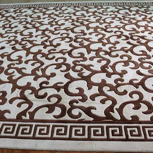 Beautiful Floral Cut Pile Rug Wool Carpet Living Room Carpet thumbnail-2