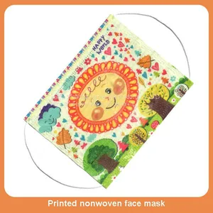 PET Layer Printed Face Mask Women Sunscreen Dustproof Breathable Lovely Fashion Face Mask thumbnail-3