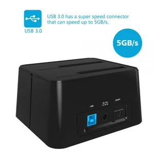 WAVLINK Top Seller USB3.0 Dual Bay Docking Station for 2.5&3.5 thumbnail-2