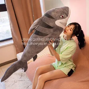 Simulation Big Mouth Sharp Teeth Plush Toy Shark for Sleeping as Present thumbnail-1