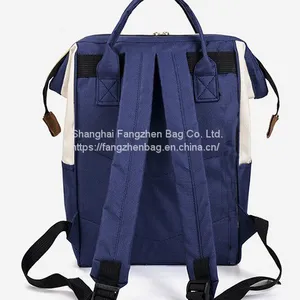 Chinese Manufacturer High Quality Polyester Portable Baby Mommy Diaper Backpack With Stroller Hook thumbnail-2