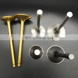 Performance Swirl Polished VR38 VR35 Intake Exhaust Engine Valve for Nissan GT-R 3.8 L VR38DETT Bronze Guides Titanium Retainers thumbnail-4