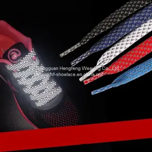 Custom Fashion Polyester Quality Cheap Wholesale Shoelaces Reflective Fashion Shoelace thumbnail-1
