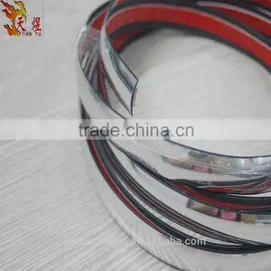 Plastic U Flat Channel Molding Chrome Edge Trim thumbnail-6