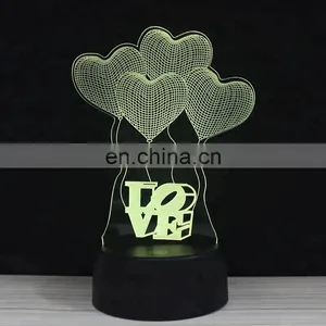 Custom Design USB Acrylic Lighting 3d Desk Light Table Lamp for Kids thumbnail-4
