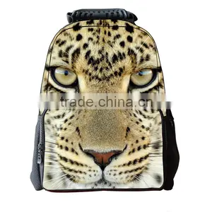 Unisex School Backpack Bags 3D Animal Print Felt Fabric Hiking Daypacks School Backpack Bags 3D Animal thumbnail-2