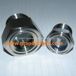 Bsp G3/4 Inch Stainless Steel 304 Oil Level Sight Glass Oil Level Checking View Port Sight Glass thumbnail-1