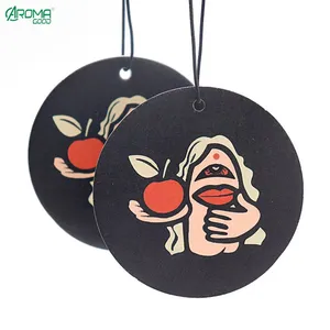 Long Lasting Smell Custom Hanging Paper Car Air Freshener thumbnail-4