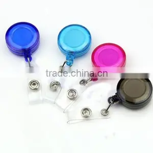 5PCS Retractable Card Badge Holder Key Chain Reels Circular Pull Buckle Portable thumbnail-2