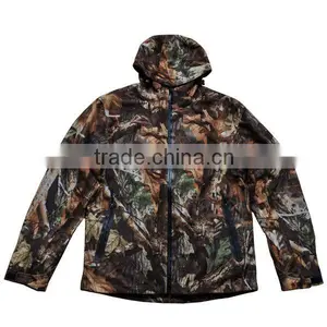 Men's Camo Printing Tricot Jacket With Hood thumbnail-1