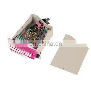 FTTX Solution 24 Core High Density MPO Cassette, Fiber Optic 24F SM/OM3 MPO Box MTP Cassette for 1U Rack Mount MPO Chassis thumbnail-5
