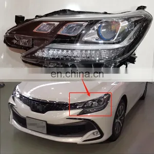 New Model 3 Eyes Modified Headlamps Xenon Head Lamp Upgrade Version Headlight for Toyota Mark X Reiz 13-21 thumbnail-3