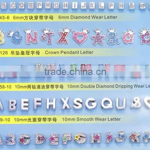 DIY Rhinestone Letter Slide Charm ( Product Catalog 16-20) thumbnail-1