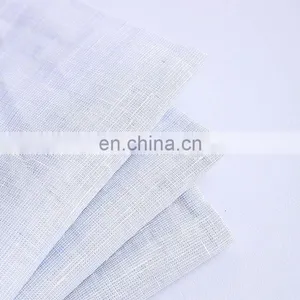 Fashion Washed Chambray Shirting Yarn Dyed Fabric 100% Natural Linen Fabric thumbnail-4