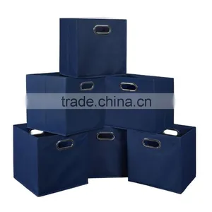 Non-woven Foldable Fabric Storage Bins Storage Cube Basket thumbnail-6