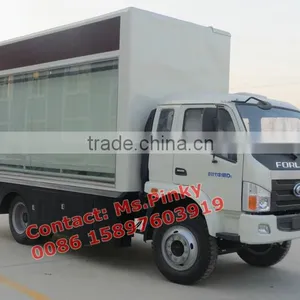 FOTON Out Door Mobile LED Advertising Truck, Movie Video TV Cars, Mobile LED Screen for Media, Shows Activities for Sales thumbnail-3